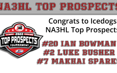 Bowman, Busher and Sparks Selected as NA3HL Top Prospects